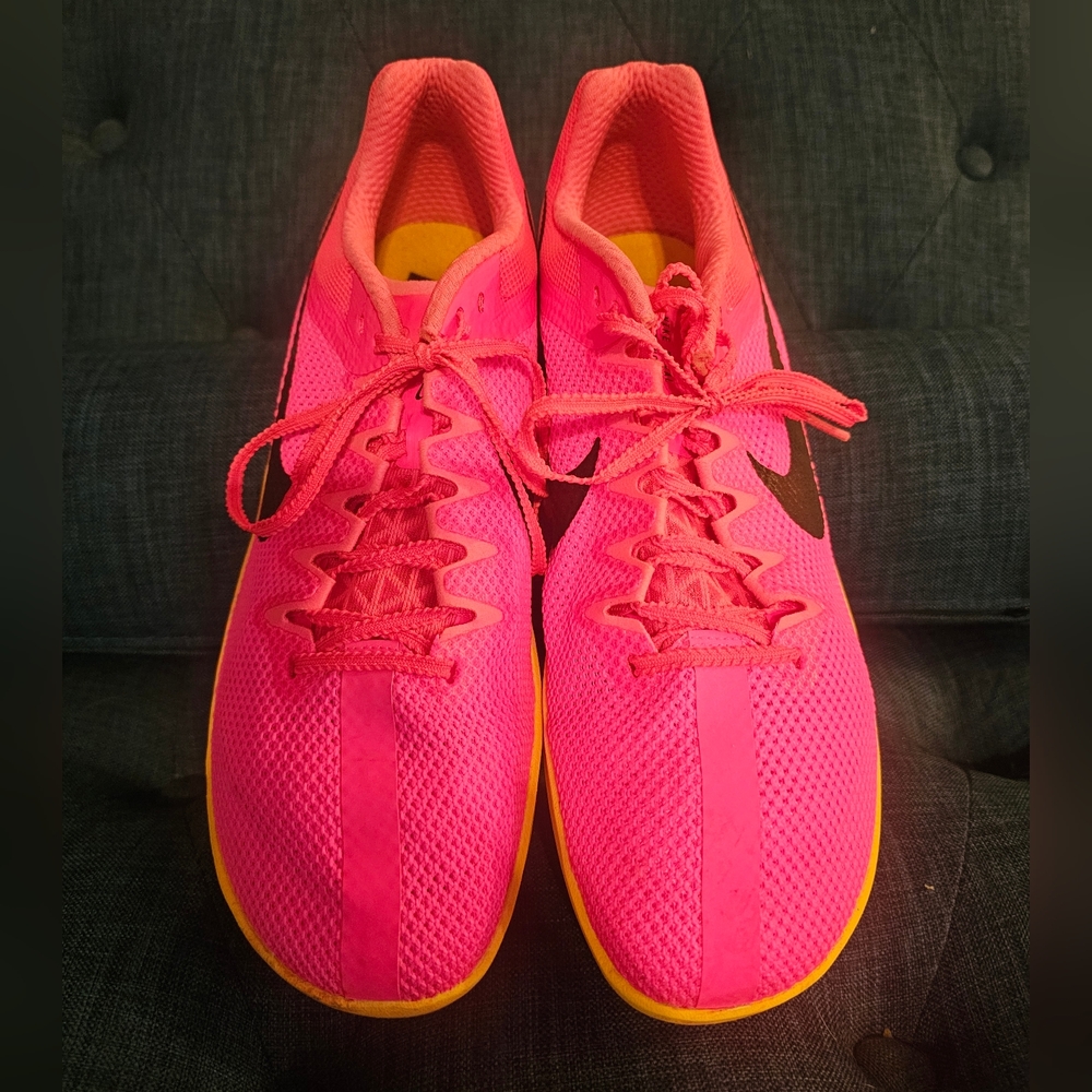 Nike Pink and Yellow Athletic Shoes